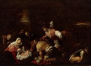 unknow artist Adoration of the Shepherds oil painting reproduction